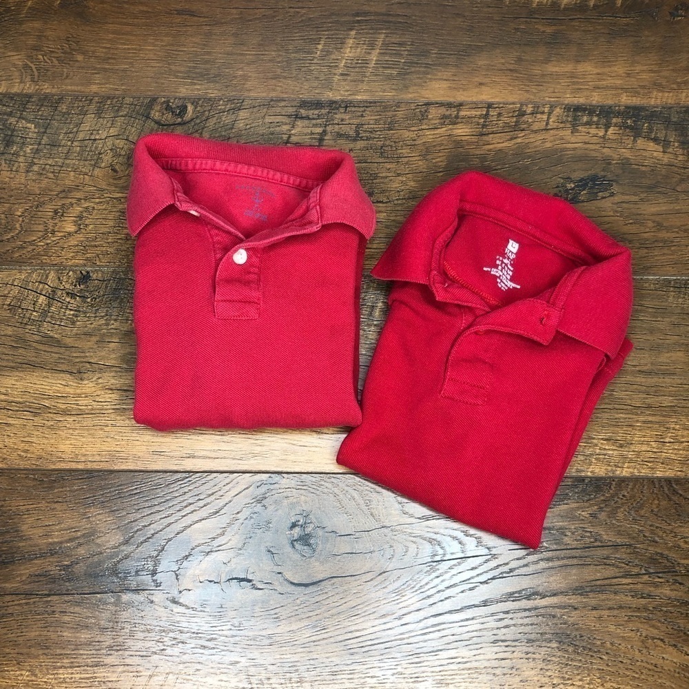 Lot of 2 Red Shirts - Boys‎ M(5/6)